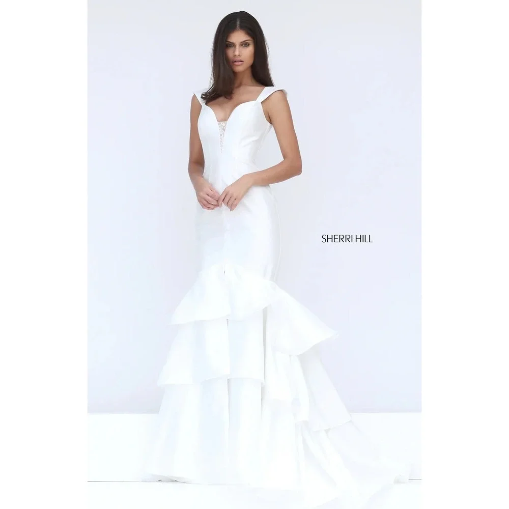 lace wedding dress mermaid Trumpet-Mermaid Court Train Lace Tulle Wedding Dress COCOMELODY CW3148, 45 Days / As Picture:Ivory/Sand / US2-UK4-EUR32